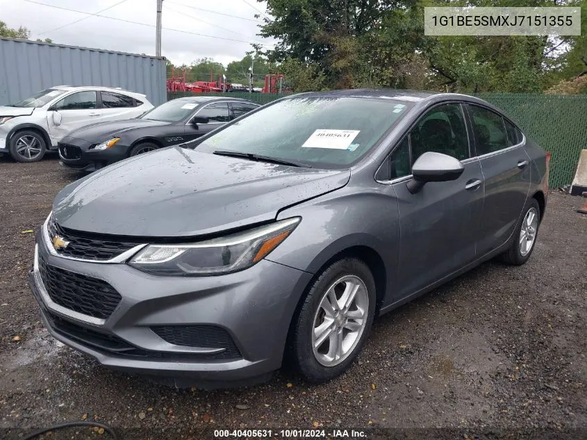 1G1BE5SMXJ7151355 2018 Chevrolet Cruze Lt Auto