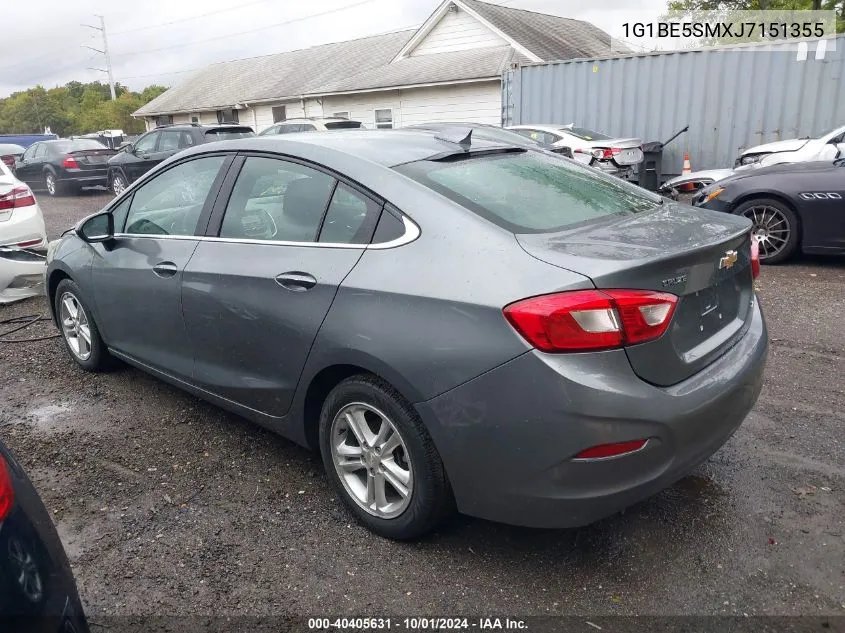 1G1BE5SMXJ7151355 2018 Chevrolet Cruze Lt Auto