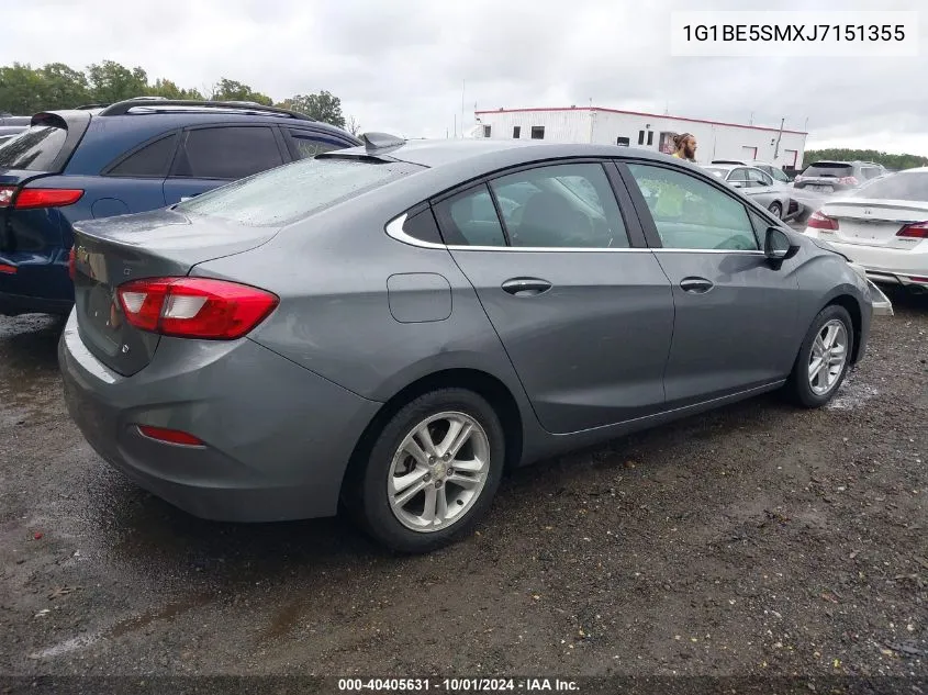 2018 Chevrolet Cruze Lt Auto VIN: 1G1BE5SMXJ7151355 Lot: 40405631