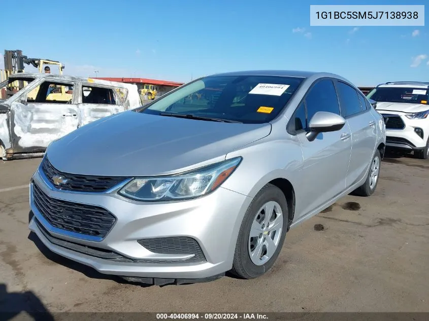 2018 Chevrolet Cruze Ls Auto VIN: 1G1BC5SM5J7138938 Lot: 40406994