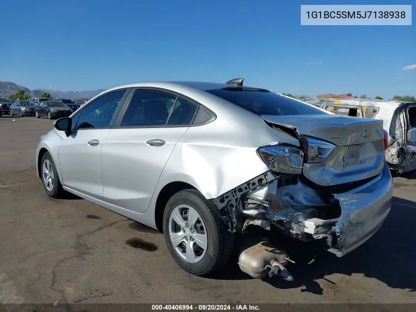 1G1BC5SM5J7138938 2018 Chevrolet Cruze Ls Auto