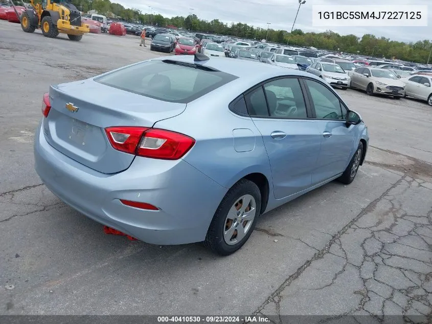 2018 Chevrolet Cruze Ls Auto VIN: 1G1BC5SM4J7227125 Lot: 40410530