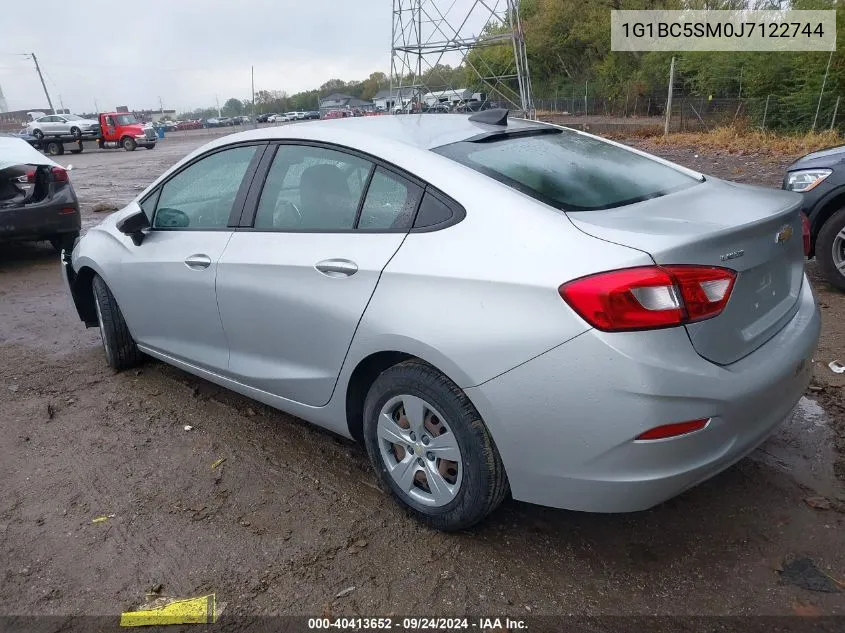 2018 Chevrolet Cruze Ls VIN: 1G1BC5SM0J7122744 Lot: 40413652