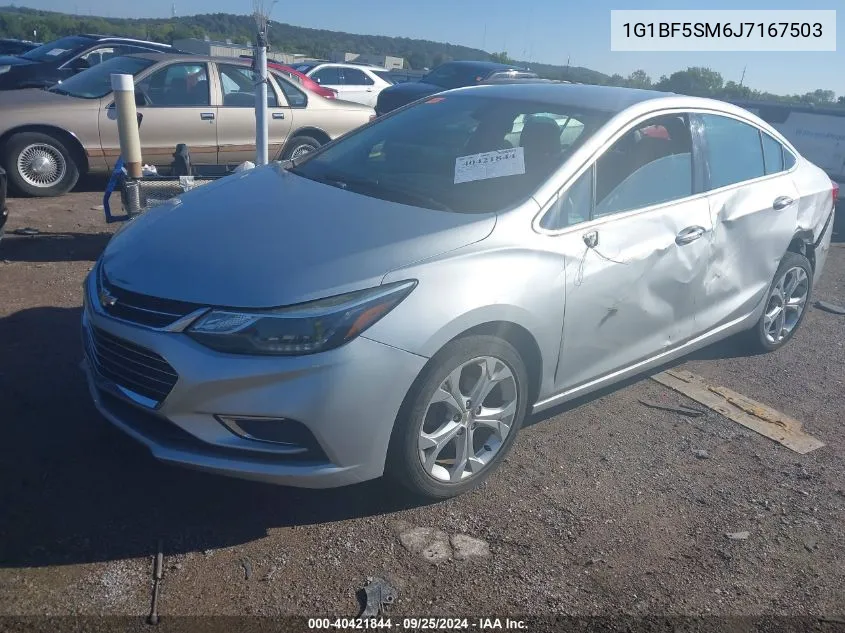 1G1BF5SM6J7167503 2018 Chevrolet Cruze Premier Auto