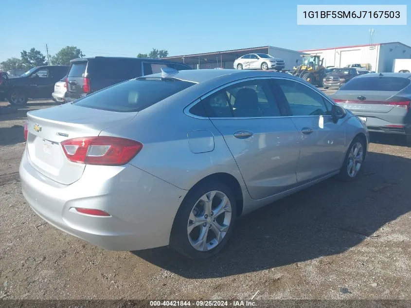 1G1BF5SM6J7167503 2018 Chevrolet Cruze Premier Auto