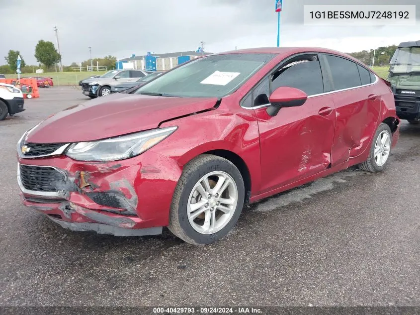 1G1BE5SM0J7248192 2018 Chevrolet Cruze Lt Auto