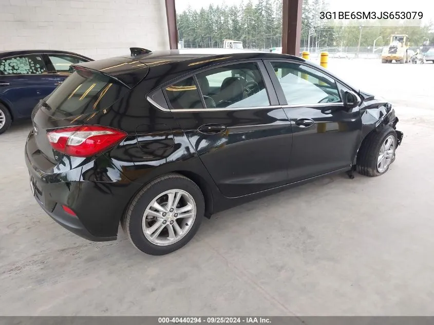 2018 Chevrolet Cruze Lt Auto VIN: 3G1BE6SM3JS653079 Lot: 40440294