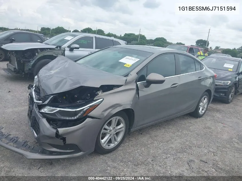 1G1BE5SM6J7151594 2018 Chevrolet Cruze Lt Auto