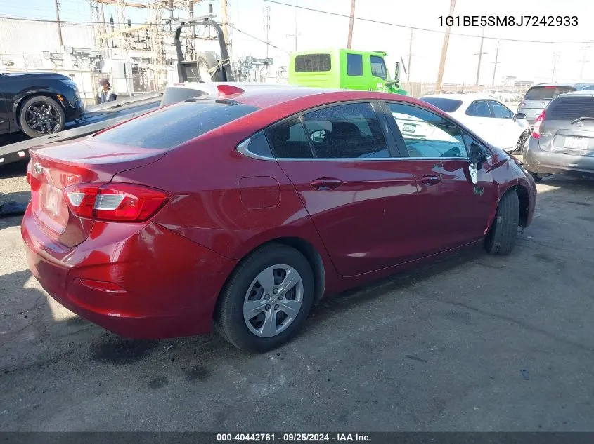 1G1BE5SM8J7242933 2018 Chevrolet Cruze Lt Auto