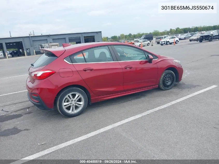 2018 Chevrolet Cruze Lt Auto VIN: 3G1BE6SM6JS550674 Lot: 40450519