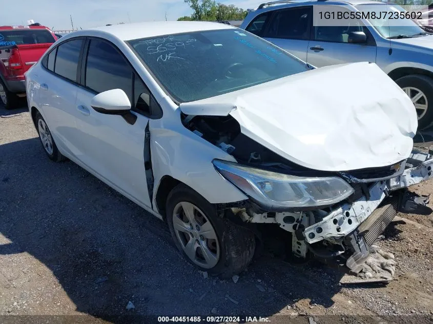 2018 Chevrolet Cruze Ls Auto VIN: 1G1BC5SM8J7235602 Lot: 40451485