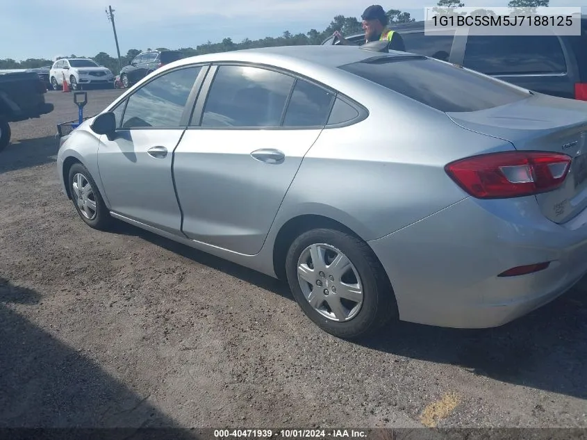 2018 Chevrolet Cruze Ls VIN: 1G1BC5SM5J7188125 Lot: 40471939