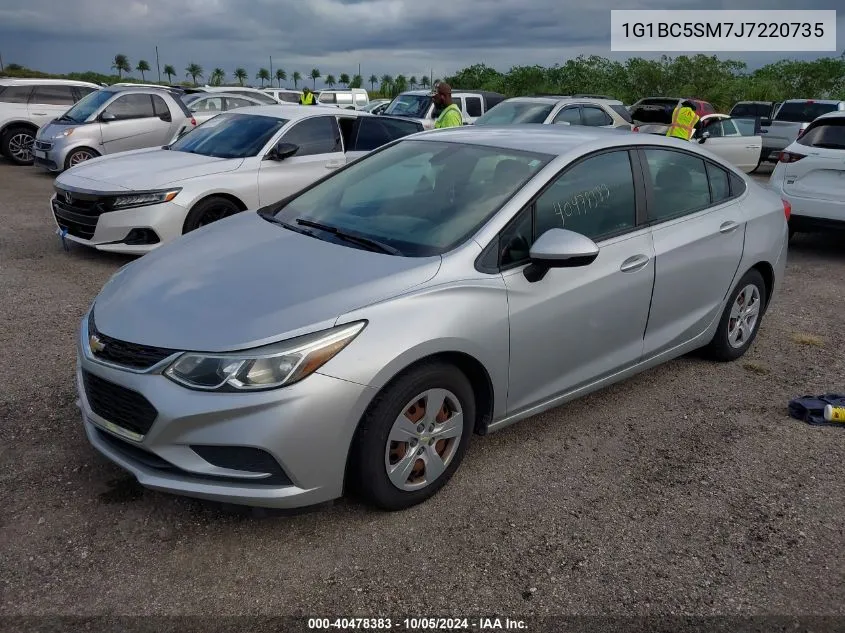 2018 Chevrolet Cruze Ls VIN: 1G1BC5SM7J7220735 Lot: 40478383