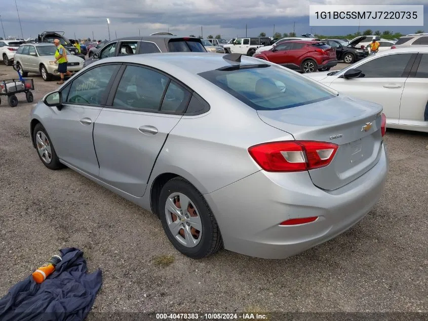 2018 Chevrolet Cruze Ls VIN: 1G1BC5SM7J7220735 Lot: 40478383