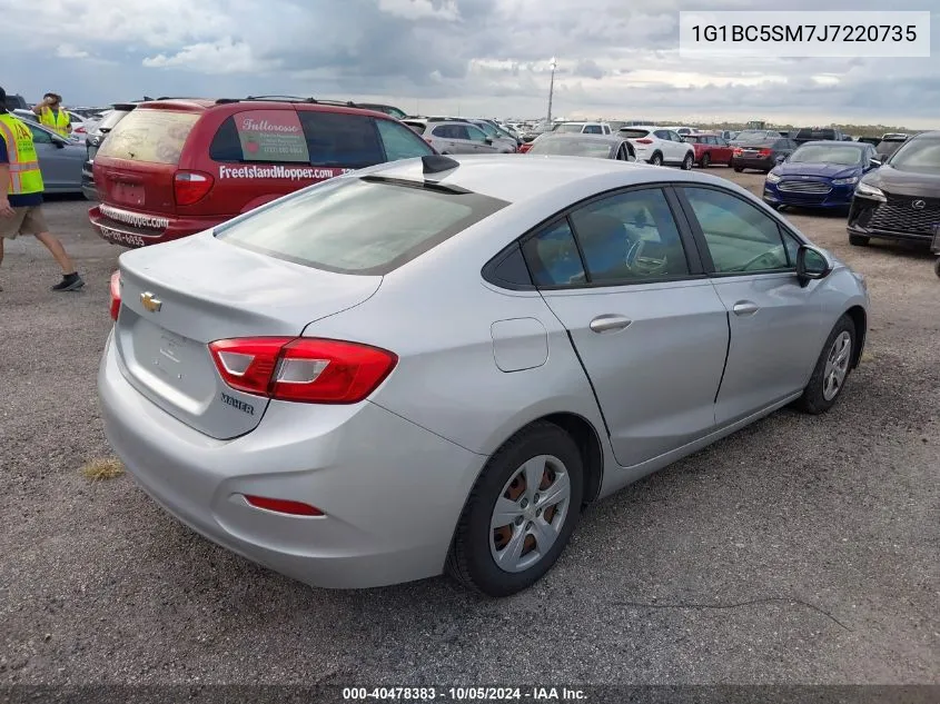 2018 Chevrolet Cruze Ls VIN: 1G1BC5SM7J7220735 Lot: 40478383