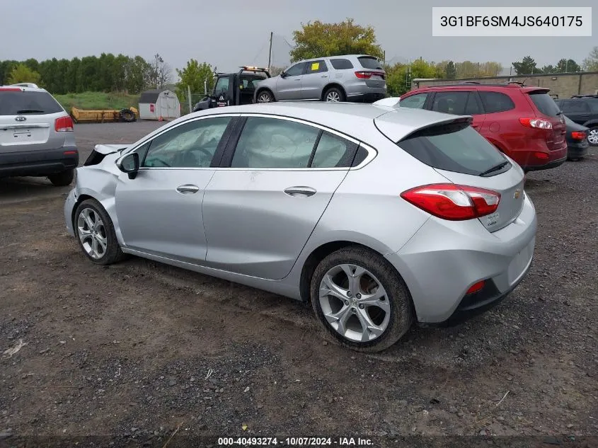 3G1BF6SM4JS640175 2018 Chevrolet Cruze Premier Auto