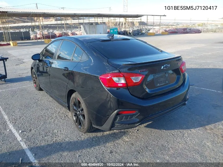 2018 Chevrolet Cruze Lt Auto VIN: 1G1BE5SM5J7120417 Lot: 40494920