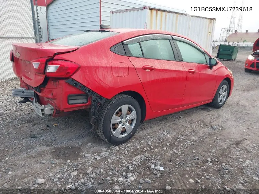 2018 Chevrolet Cruze Ls Auto VIN: 1G1BC5SMXJ7239618 Lot: 40505944