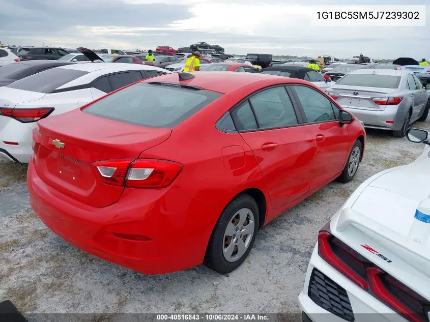 2018 Chevrolet Cruze Ls VIN: 1G1BC5SM5J7239302 Lot: 40516843