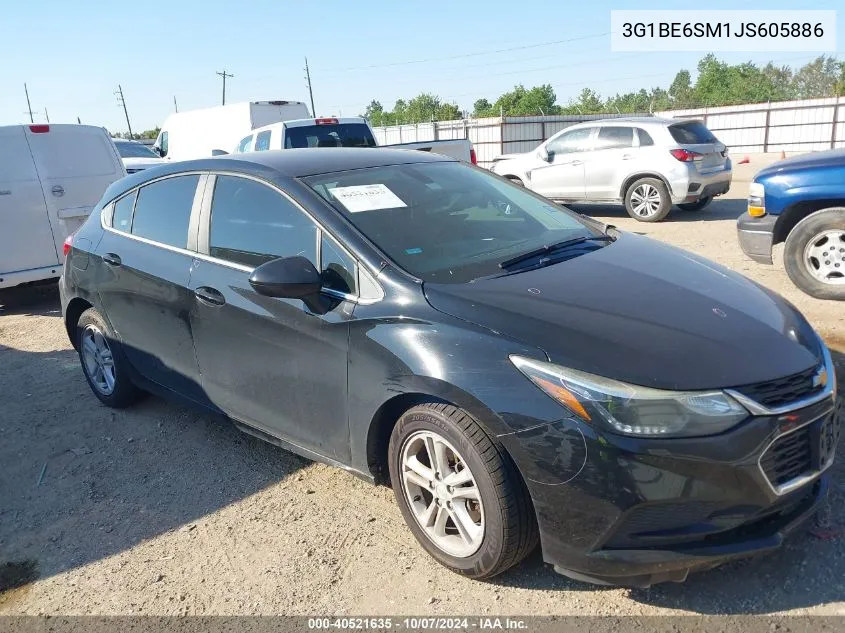 2018 Chevrolet Cruze Lt VIN: 3G1BE6SM1JS605886 Lot: 40521635