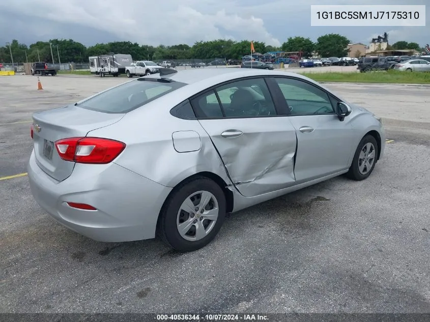 2018 Chevrolet Cruze Ls Auto VIN: 1G1BC5SM1J7175310 Lot: 40536344