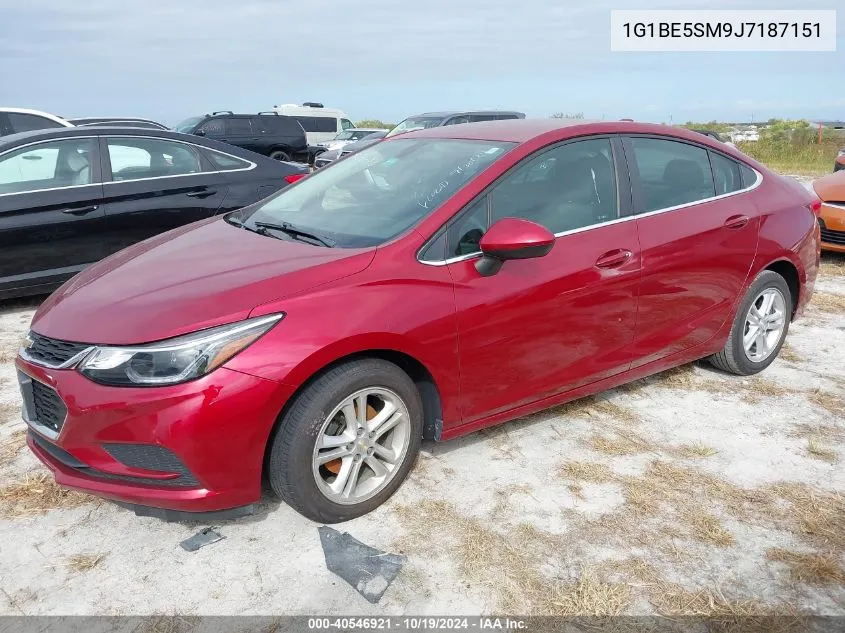 2018 Chevrolet Cruze Lt Auto VIN: 1G1BE5SM9J7187151 Lot: 40546921