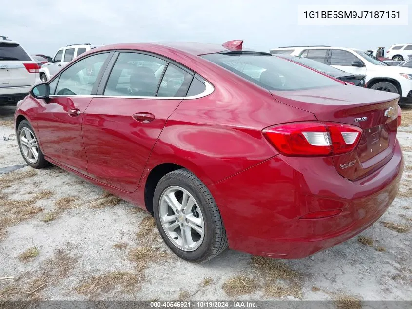 2018 Chevrolet Cruze Lt Auto VIN: 1G1BE5SM9J7187151 Lot: 40546921