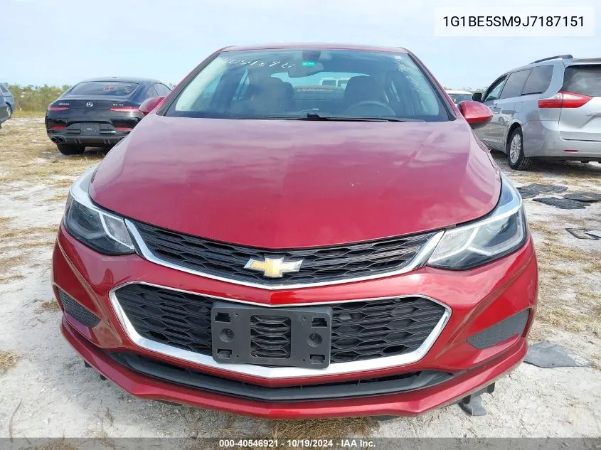 2018 Chevrolet Cruze Lt Auto VIN: 1G1BE5SM9J7187151 Lot: 40546921