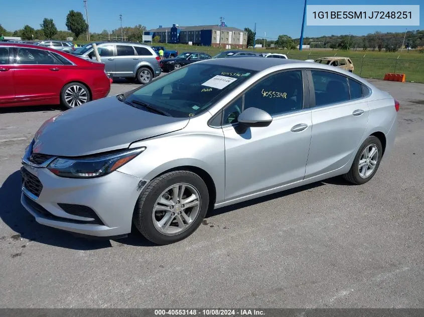 2018 Chevrolet Cruze Lt Auto VIN: 1G1BE5SM1J7248251 Lot: 40553148