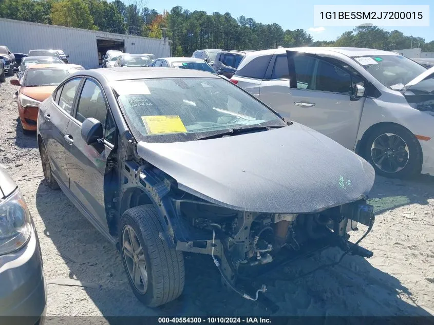 1G1BE5SM2J7200015 2018 Chevrolet Cruze Lt Auto