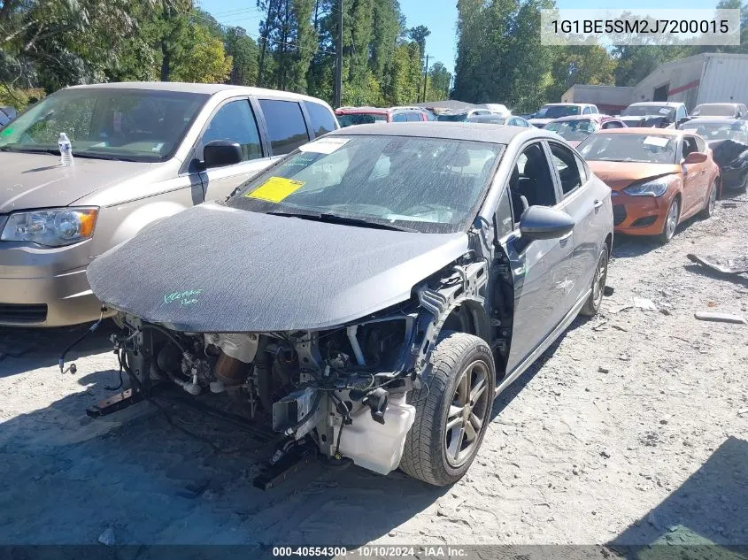 1G1BE5SM2J7200015 2018 Chevrolet Cruze Lt Auto