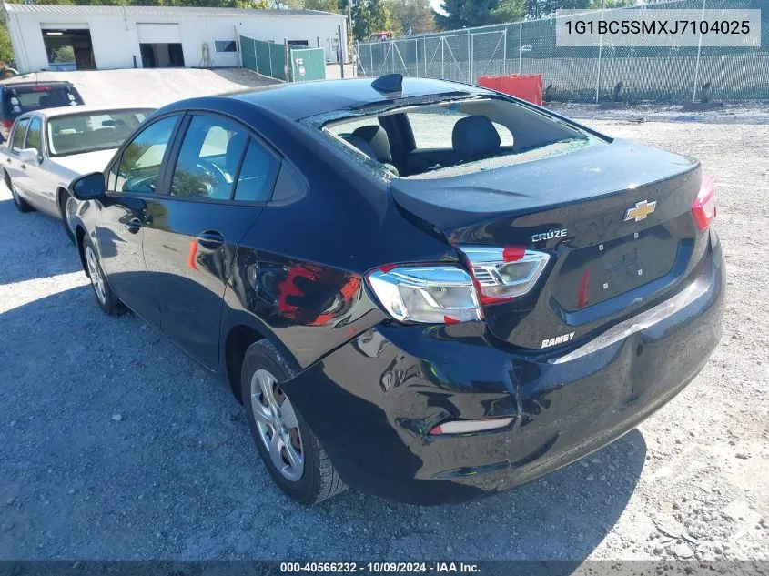 1G1BC5SMXJ7104025 2018 Chevrolet Cruze Ls Auto