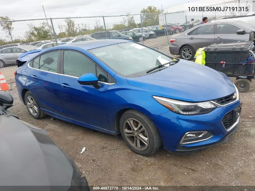 2018 Chevrolet Cruze Lt Auto VIN: 1G1BE5SM0J7191315 Lot: 40572770