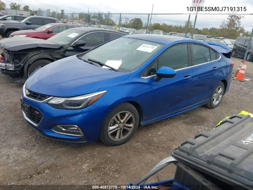 2018 Chevrolet Cruze Lt Auto VIN: 1G1BE5SM0J7191315 Lot: 40572770