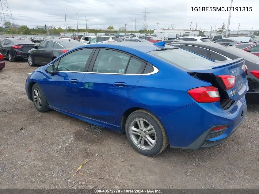 1G1BE5SM0J7191315 2018 Chevrolet Cruze Lt Auto