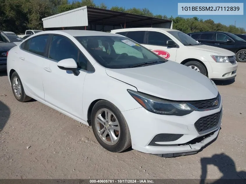 2018 Chevrolet Cruze Lt Auto VIN: 1G1BE5SM2J7112839 Lot: 40605781