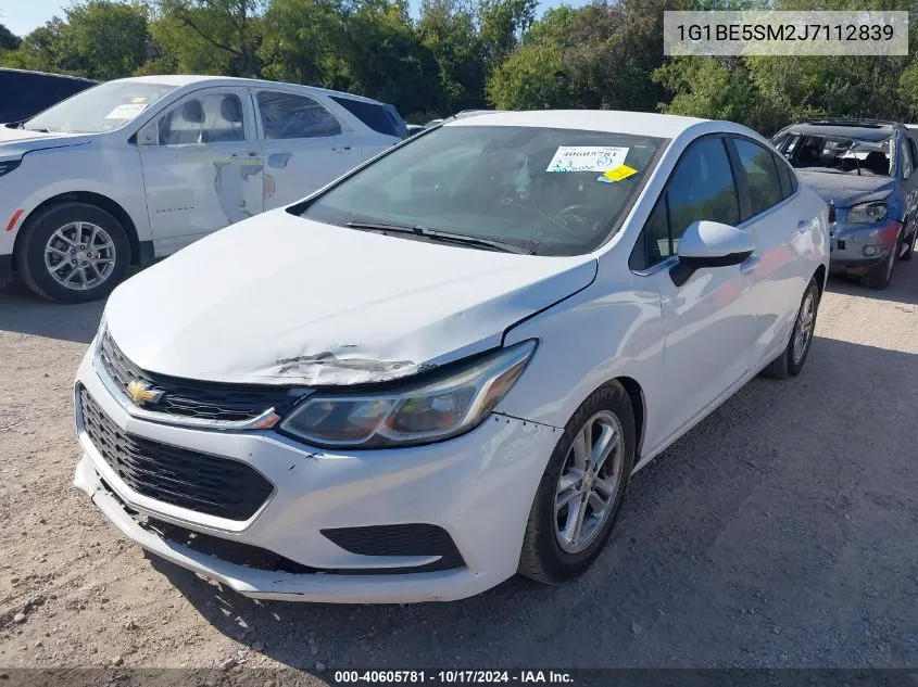 2018 Chevrolet Cruze Lt Auto VIN: 1G1BE5SM2J7112839 Lot: 40605781