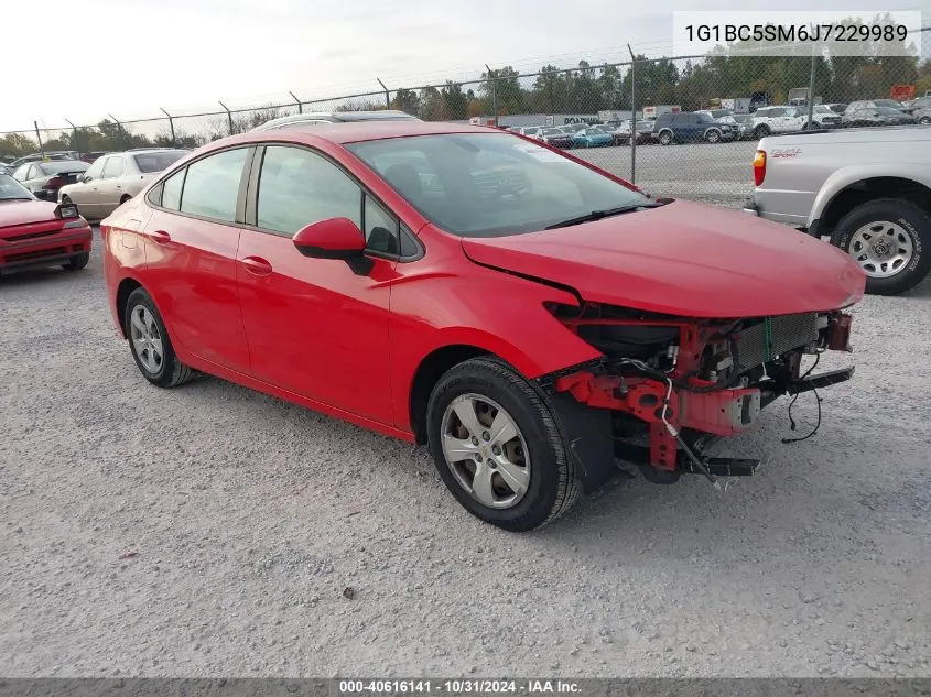 2018 Chevrolet Cruze Ls Auto VIN: 1G1BC5SM6J7229989 Lot: 40616141