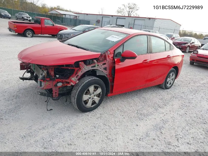 2018 Chevrolet Cruze Ls Auto VIN: 1G1BC5SM6J7229989 Lot: 40616141