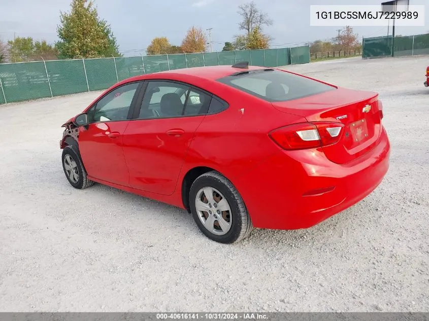 2018 Chevrolet Cruze Ls Auto VIN: 1G1BC5SM6J7229989 Lot: 40616141