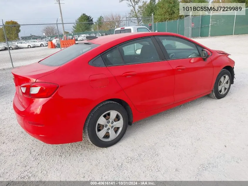 2018 Chevrolet Cruze Ls Auto VIN: 1G1BC5SM6J7229989 Lot: 40616141