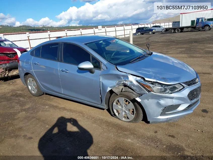 2018 Chevrolet Cruze Ls Auto VIN: 1G1BC5SM7J7103950 Lot: 40636651