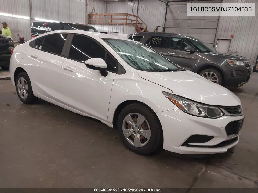 2018 Chevrolet Cruze Ls VIN: 1G1BC5SM0J7104535 Lot: 40641523