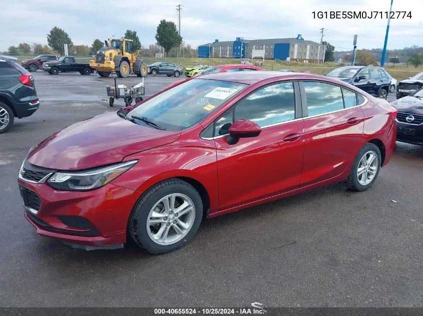 2018 Chevrolet Cruze Lt Auto VIN: 1G1BE5SM0J7112774 Lot: 40655524