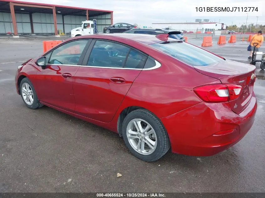 2018 Chevrolet Cruze Lt Auto VIN: 1G1BE5SM0J7112774 Lot: 40655524