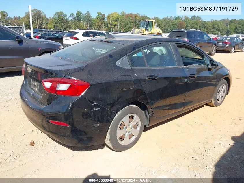 2018 Chevrolet Cruze Ls Auto VIN: 1G1BC5SM8J7191729 Lot: 40660940