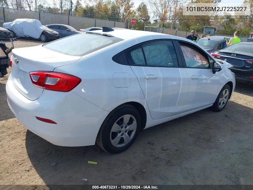 2018 Chevrolet Cruze Ls Auto VIN: 1G1BC5SM2J7225227 Lot: 40673231