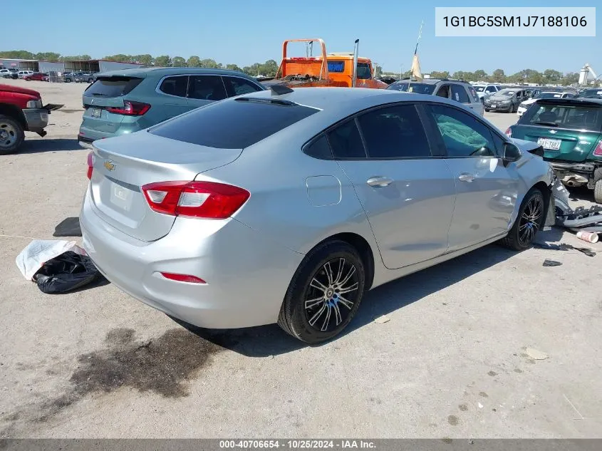 2018 Chevrolet Cruze Ls Auto VIN: 1G1BC5SM1J7188106 Lot: 40706654