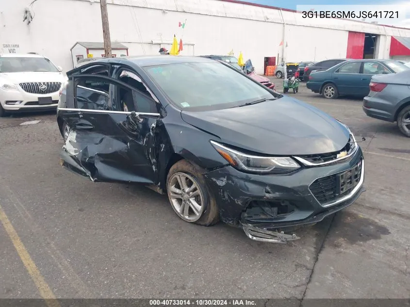 2018 Chevrolet Cruze Lt Auto VIN: 3G1BE6SM6JS641721 Lot: 40733014