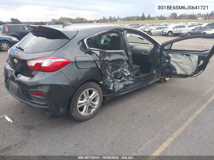 2018 Chevrolet Cruze Lt Auto VIN: 3G1BE6SM6JS641721 Lot: 40733014